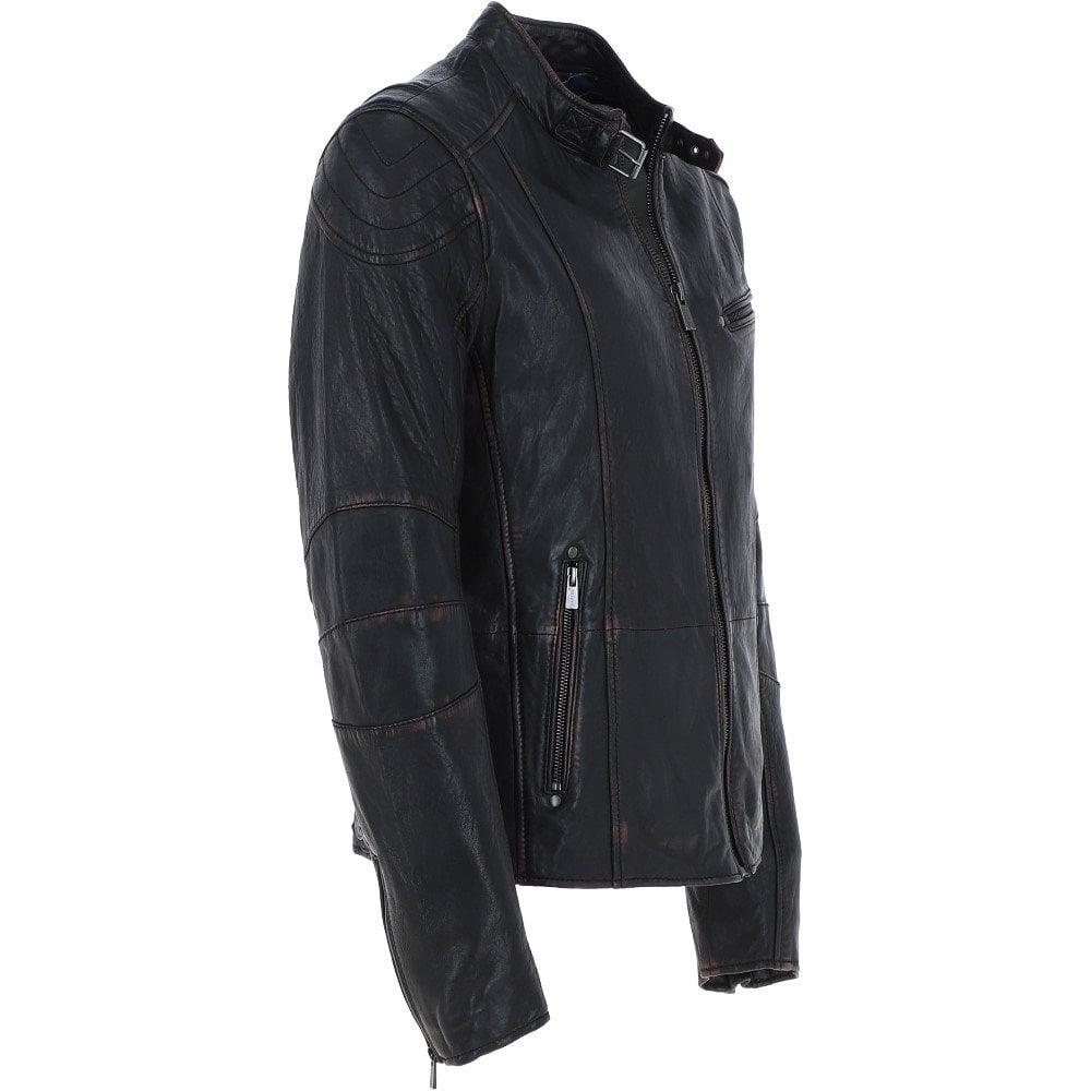 Trapper Leather Jacket Black : Largo