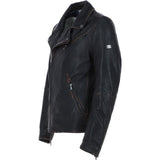 Trapper Men’s Leather Biker Jacket Black: m callum