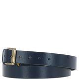 Mens Leather Belt Navy: MB-109