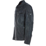Leather Biker Jacket Charcoal: Lent 2