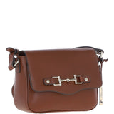 Ashwood Flap Over Leather Crossbody Bag Tan: Z-75