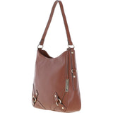 Ashwood Top Zip Leather Shoulder Bag Tan: Z-77