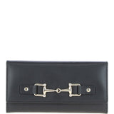 7 Card RFID Protected Large Leather Purse Black: Z-79