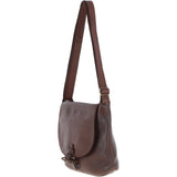 Tablet Friendly Medium Vintage Leather Bag Brandy: D-91