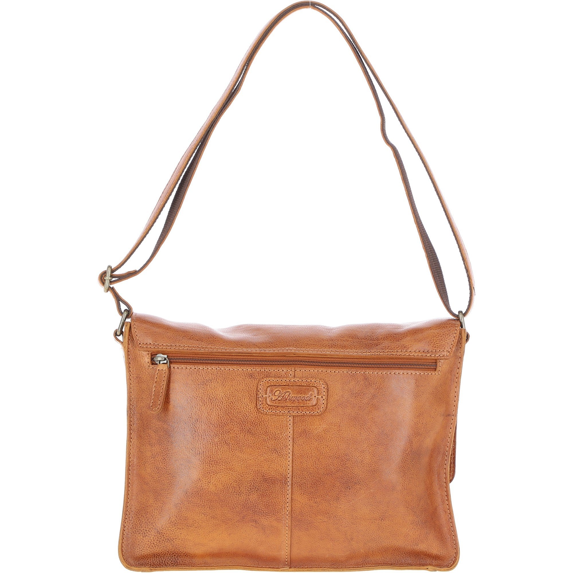 Ashwood Waxy Leather Messenger Bag Tan: David