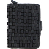 Ashwood Metal & Leather Card Wallet Black: D-10 W