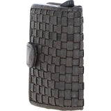 Ashwood Metal & Leather Card Wallet Dark Grey: D-10 W