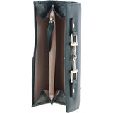 7 Card RFID Protected Large Leather Purse Green: Z-79