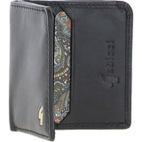 Gabicci Small Leather 6 Card Billfold Wallet Black: GB-803