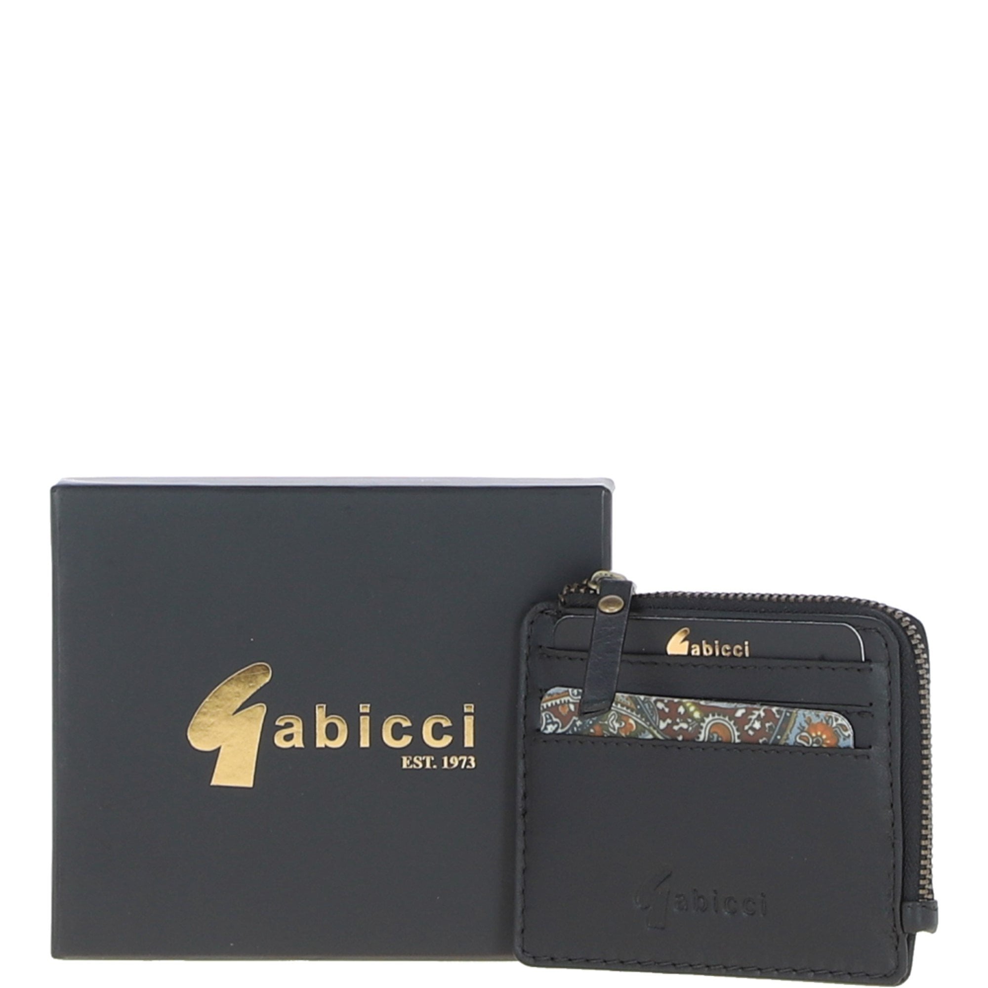 Gabicci Leather Card Holder Black: GB-805