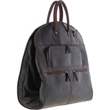 Mens Leather Suit Carrier Brown: K-50