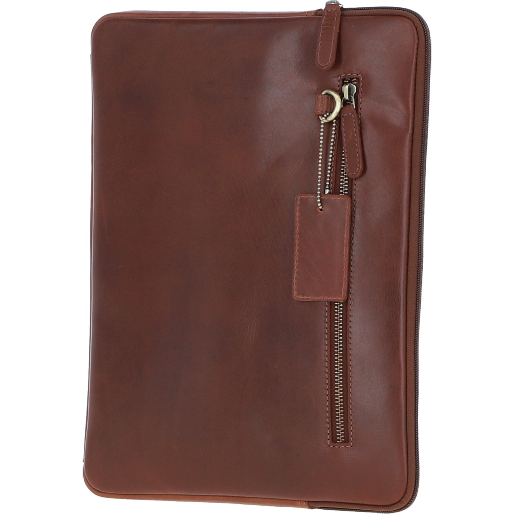 Leather Tablet Holder and A4 Sleeve Section Chestnut: K-40