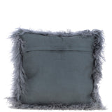 Fenland Sheepskin Cushion Dark Grey: ff-tibetan cushion