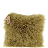 Fenland Sheepskin Cushion Straw Yellow: ff-tibetan cushion