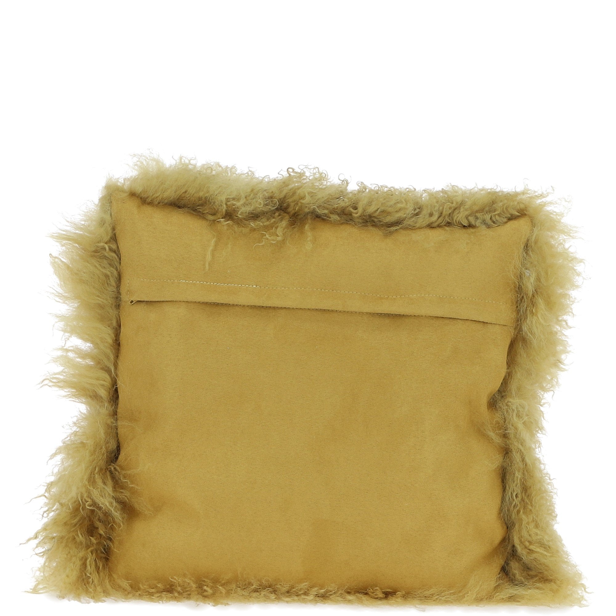 Fenland Sheepskin Cushion Straw Yellow: ff-tibetan cushion