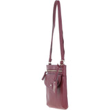 Ashwood Leather Crossbody Bag Bordeaux: CB-5