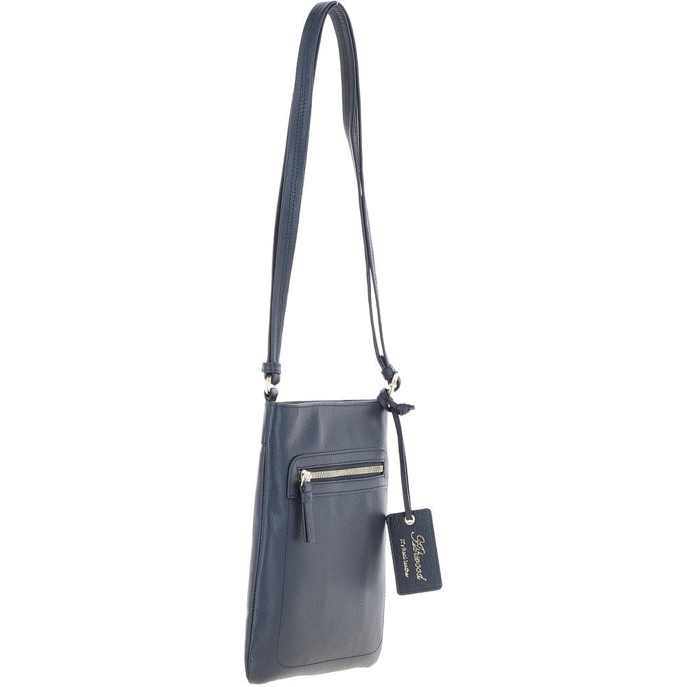 Ashwood Leather Crossbody Bag Navy: 63014/cb3