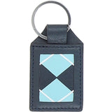 Leather Card Holder & Key Ring Gift Set Navy/pink/blue: GB-302-GS