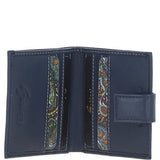 Gabicci Small Leather 6 Card Billfold Wallet Navy: GB-121-SC