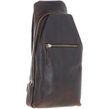 Ashwood Three Pocket Leather Sling Bag Brown : k-43