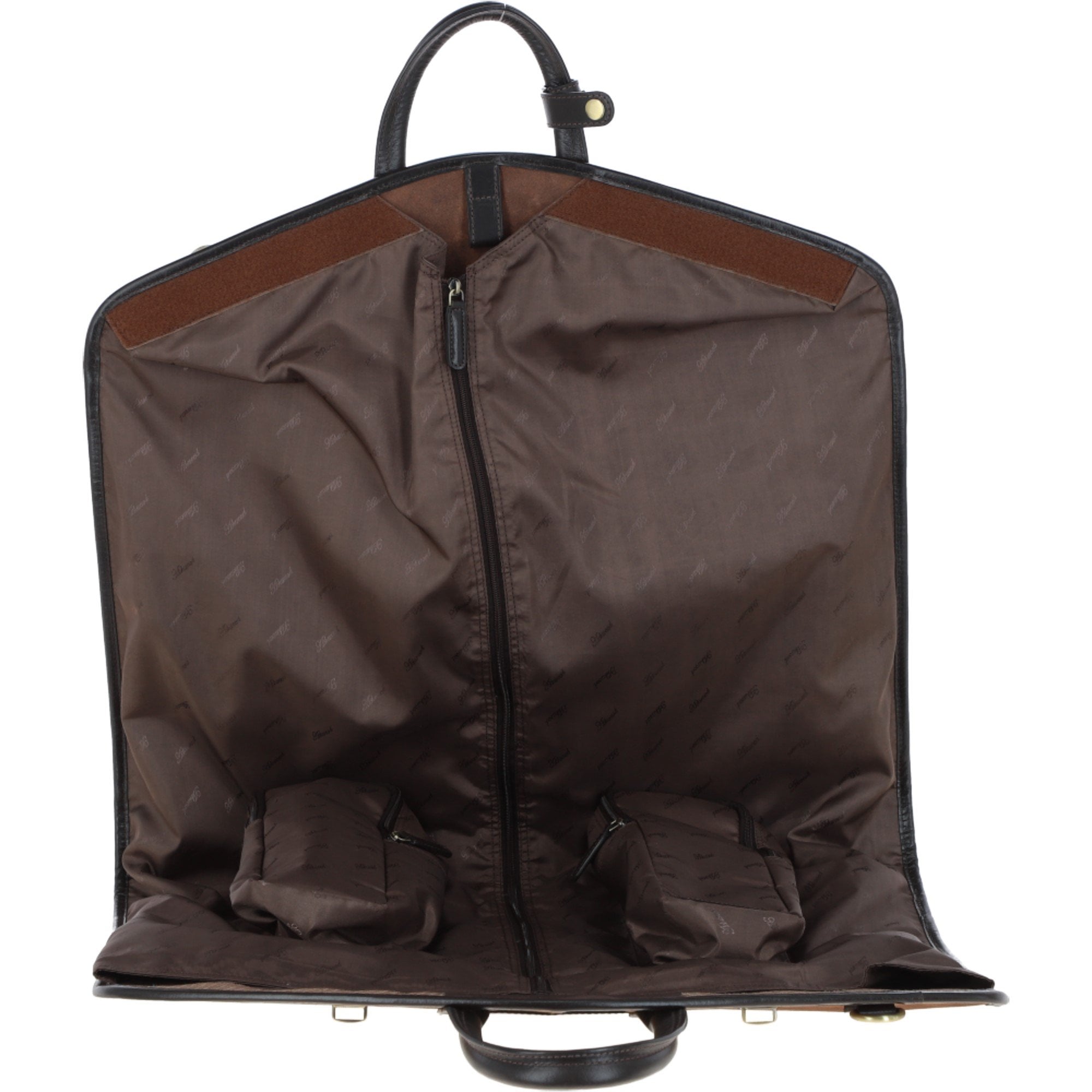 Mens Leather Suit Carrier Oily Brown : Curtis