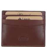 Men's Leather Card Holder & Key Ring Gift Set Chestnut: GS-1234