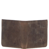 Men's Leather Classic 8 Card Billfold Wallet Mud/black: FEN-551