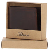 Luxury Slim 3 Card Leather Wallet Brandy :  5991