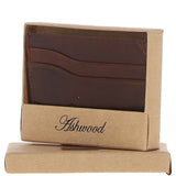 Luxury Slim Leather Wallet Brandy:  5993