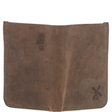 Leather Classic 6 Card Billfold  Wallet Mud/black: FEN-556
