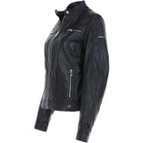 Ladies Leather Fashion Biker Jacket Black: Paradise