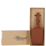 Leather Travel Luggage Tag Tan : Spitalfields l tag