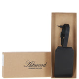 Leather Travel Luggage Tag Black : Soho l tag
