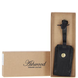 Leather Travel Luggage Tag Vt Black  :Poh-1546