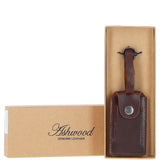 Leather Travel Luggage Tag Tan : Hampstead tag 4