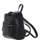 Ashwood Small Leather Backpack Black: T-87