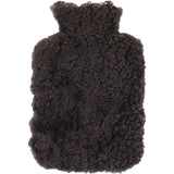 Fenland Curly Wool Hot Water Bottle Cover Coffee 2L