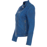 Leather Jacket Blue: JESSY-2