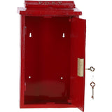 Cast Iron Replica Royal Mail ER Wall Mailbox Red: DI-5558-RG