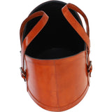 Ashwood Leather Magazine Basket Tan : agc68