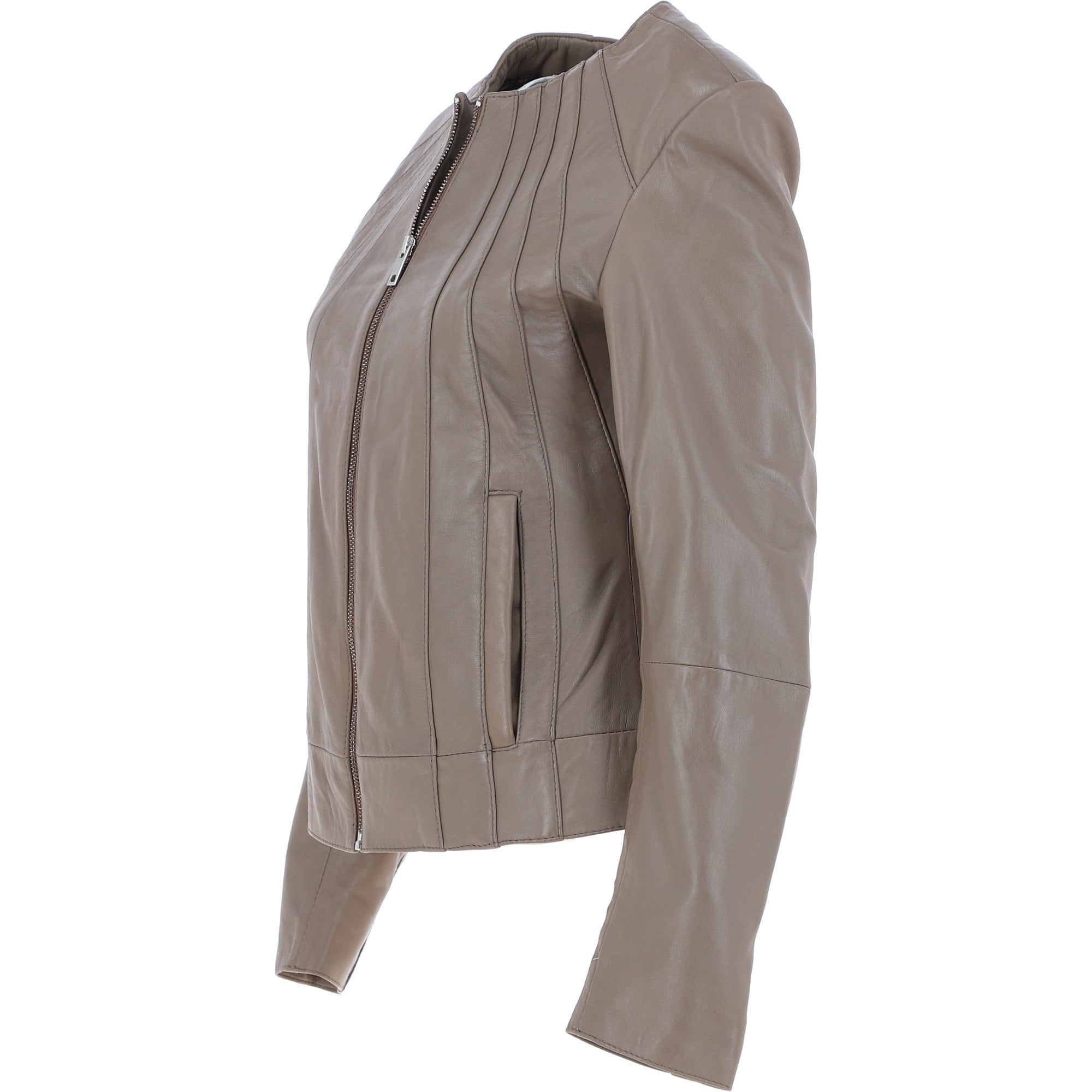 Ashwood Leather Jacket Taupe: AWL-281