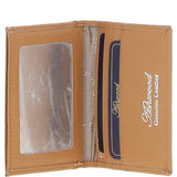 Leather Card Holder with Mirror & Key Ring Gift Set Camel :slg-31243