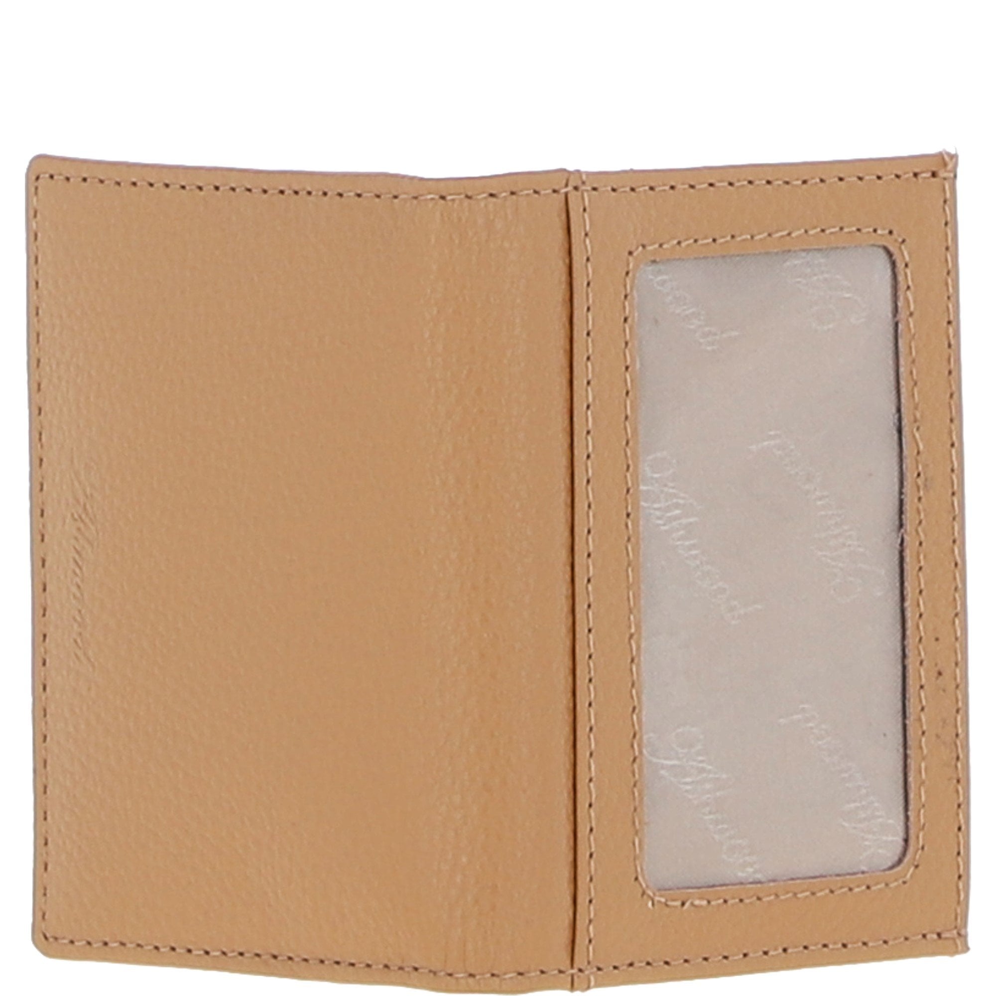 Leather Card Holder with Mirror & Key Ring Gift Set Camel :slg-31243
