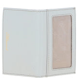 Leather Card Holder with Mirror & Key Ring Gift Set Ice Grey :slg-31243
