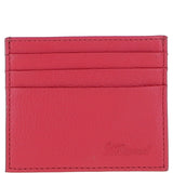 Leather Card Holder & Key Ring Gift Set Raspberry :slg-31342