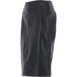 Stylish Leather Pencil Skirt Black: skirt 23