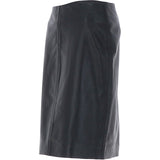 Stylish Leather Pencil Skirt Black: skirt 21
