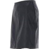 Stylish Leather Pencil Skirt Black: skirt 18