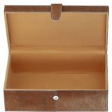 Leather Decorative Home Accessories Box Hair-on Hide Tan: AGC-49