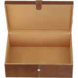 Leather Decorative Home Accessories Box Hair-on Hide Tan: AGC-48
